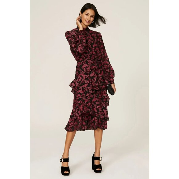 SALONI Dresses & Skirts - B-15. SALONI Isa Ruffle Dress US 0